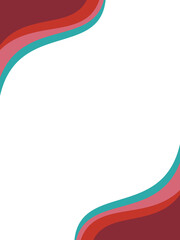 abstract background with waves corner