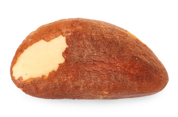 One tasty Brazil nut isolated on white