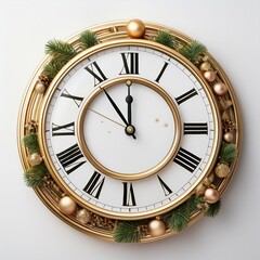 Fototapeta premium Happy New Year Clock