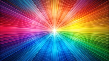 Obraz premium A vibrant explosion of color radiates outwards in a mesmerizing array of radial stripes, creating a dynamic and luminous visual experience.