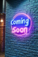 Bright Neon Graffiti Sign on Urban Wall