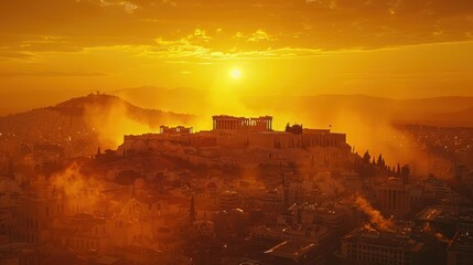 Golden Sunset over the Acropolis