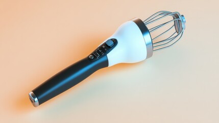 Portable electric hand mixer, isolated on a clean background, representing modern kitchen tech