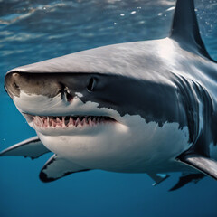 Naklejka premium Great White Shark