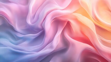 Obraz premium An artistic display of colored paper with swirling and folding designs.