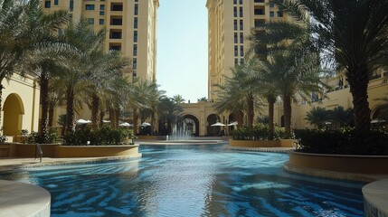 Fototapeta premium pool at night