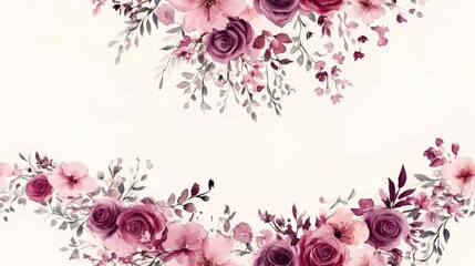 Boho style wedding arch seamless pattern with hand drawn watercolor design ideal for packaging postcards invitations