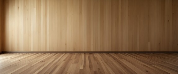 empty room with wooden floor