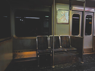interior of a modern train
