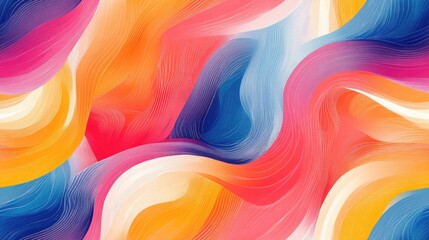 Seamless abstract texture pattern with vibrant colors and dynamic designs ideal for modern wallpaper or textile projects