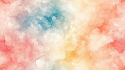 Obraz premium Colorful watercolor seamless pattern with a grunge texture design ideal for pastel wallpaper or digital art projects