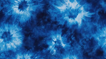 Seamless blue tie dye brush textures showcasing aquarelle crumpled splash fabric perfect for textile design and creative projects