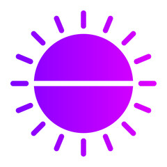 brightness gradient icon