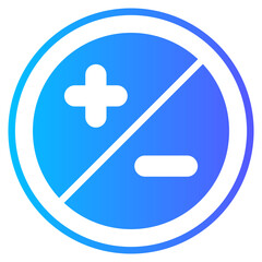 Obraz premium diaphragm gradient icon