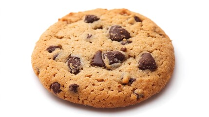 A delicious and inviting cookie, freshly baked with a golden-brown exterior and a soft, chewy interior. The cookie is perfect for anyone looking for a sweet treat, with an irresistible texture 