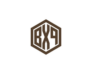 BXQ logo design vector template. BXQ