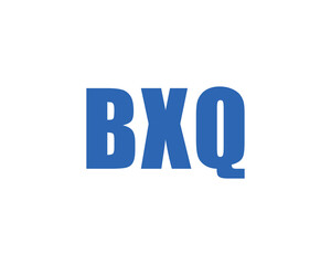 BXQ logo design vector template. BXQ