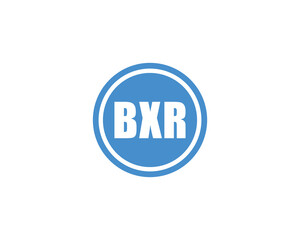 BXR logo design vector template. BXR