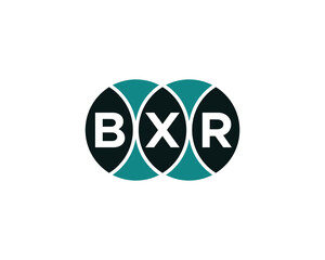 BXR logo design vector template. BXR