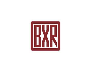 BXR logo design vector template. BXR