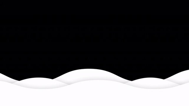 Snowy Hills Animation with Transparent Background for Layering
