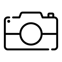 cute camera line icon