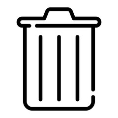 trash line icon