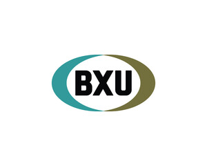 BXU logo design vector template. BXU