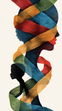 Overcoming implicit bias through abstract art and human silhouette