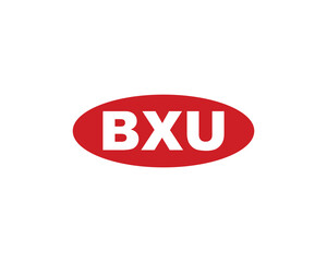 BXU logo design vector template. BXU