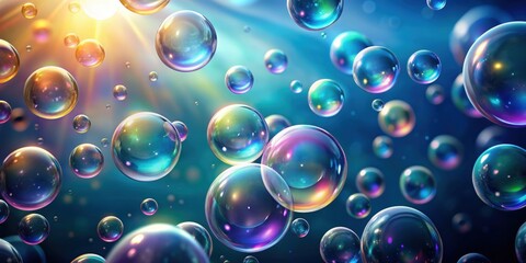 Abstract background with floating bubbles, abstract, minimal, background, bubbles, floating, serene, peaceful, tranquil,soft