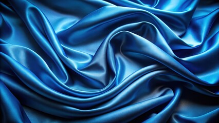 Obraz premium Elegant blue satin background with a smooth texture , satin, blue, smooth, luxurious, backdrop, fabric, elegant
