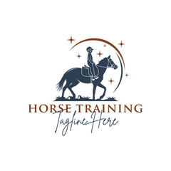 horse training kids logo
