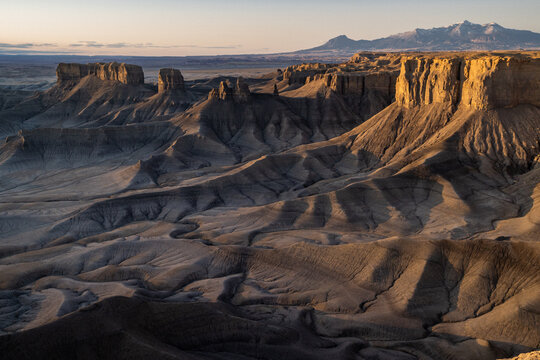 Sunset over Utah lunar landscape
