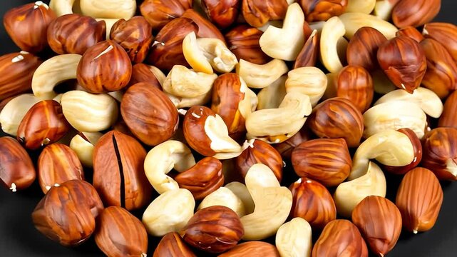 Plate nuts, almonds, and nut shell in on white . almond nut food concept. handful of almonds, brown and , on white . a handful of almonds, a handful of walnuts, and a handful of walnuts on white a.