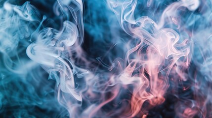 Obraz premium Colorful Smoke Watercolor Blurred Background - a vibrant and artistic visual. The colorful smoke blends seamlessly, creating a dreamy and abstract atmosphere.