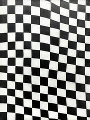 Fototapeta premium Checkered flag waving