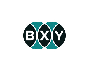 BXY logo design vector template. BXY