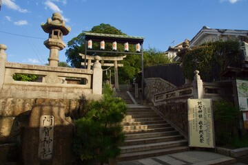 Fototapeta premium 倉敷の風景 阿智 センター街 駅前 