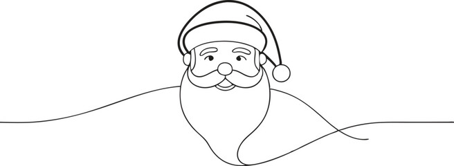 illustration of a sketch of santa 