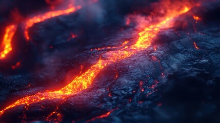 Fototapeta premium Molten Lava Flow
