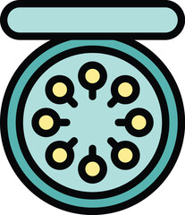 This vector icon of a fishing reel is perfect for projects related to fishing, hobbies, and outdoor activities