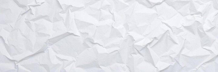 Fototapeta premium Crumpled white paper with soft shadows and wrinkles, cardboard, waste material