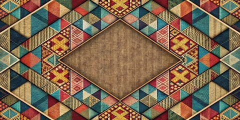 Abstract geometric design with intricate fabric texture, geometric, abstract, pattern, background, texture, fabric