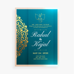 personalized indian invitation card flyer announce your special day