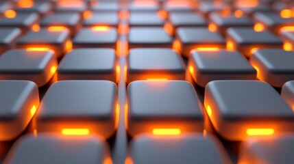 Obraz premium Abstract background of glowing squares.