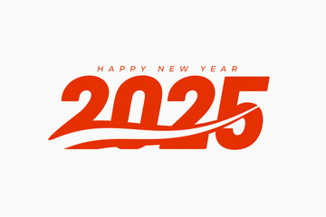 simple happy new year 2025 festive background