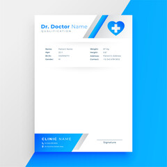 empty Rx doctor prescription letter pad template design © starlineart