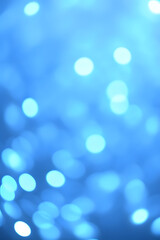 Obraz premium Ethereal Blue Bokeh Lights Abstract Background