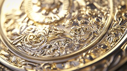 Obraz premium Intricate Steampunk Pocket Watch Revealing Craftsmanship in 3D Art Form